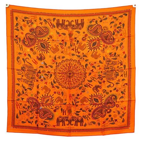 Hermès Carré Kantha Silk Scarf 